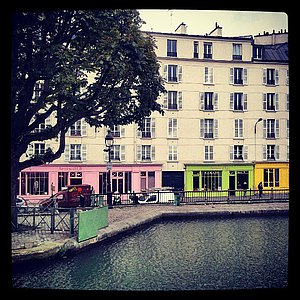 Canal Saint Martin, Blick auf den Quai de Valmy
